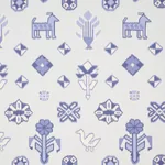 CHUSKA WARP PRINT - BLUE Schumacher Wallpaper | Wallpaper Tw CHUSKA WARP PRINT BLUE Schumacher Wallpaper wallpaper - SKU 5010870