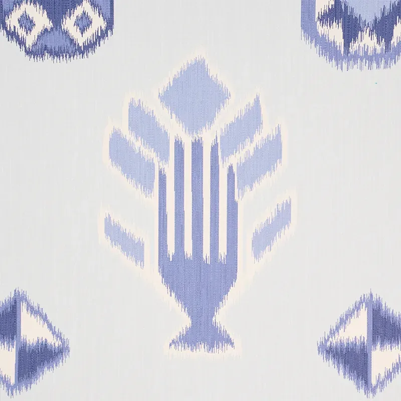 CHUSKA WARP PRINT - BLUE Schumacher Wallpaper | Wallpaper Tw CHUSKA WARP PRINT BLUE Schumacher Wallpaper wallpaper - SKU 5010870