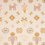 CHUSKA WARP PRINT PINK & ORANGE Schumacher Wallpaper wallpaper - SKU 5010871