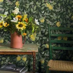 CITRONTRÄD - GREEN Schumacher Wallpaper | Wallpaper Twins CITRONTRÄD GREEN Schumacher Wallpaper wallpaper - SKU 5701