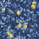 CITRONTRÄD - MIDNIGHT AND YELLOW Schumacher Wallpaper | Wall CITRONTRÄD MIDNIGHT AND YELLOW Schumacher Wallpaper wallpaper - SKU 6151