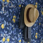 CITRONTRÄD - MIDNIGHT AND YELLOW Schumacher Wallpaper | Wall CITRONTRÄD MIDNIGHT AND YELLOW Schumacher Wallpaper wallpaper - SKU 6151