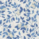 CITRONTRÄD TAUPE AND BLUE Schumacher Wallpaper wallpaper - SKU 6149
