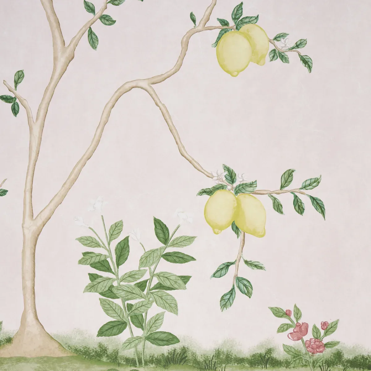 CITRUS BLOSSOM 2 PANEL SET BLUSH Schumacher Wallpaper wallpaper - SKU 5017161