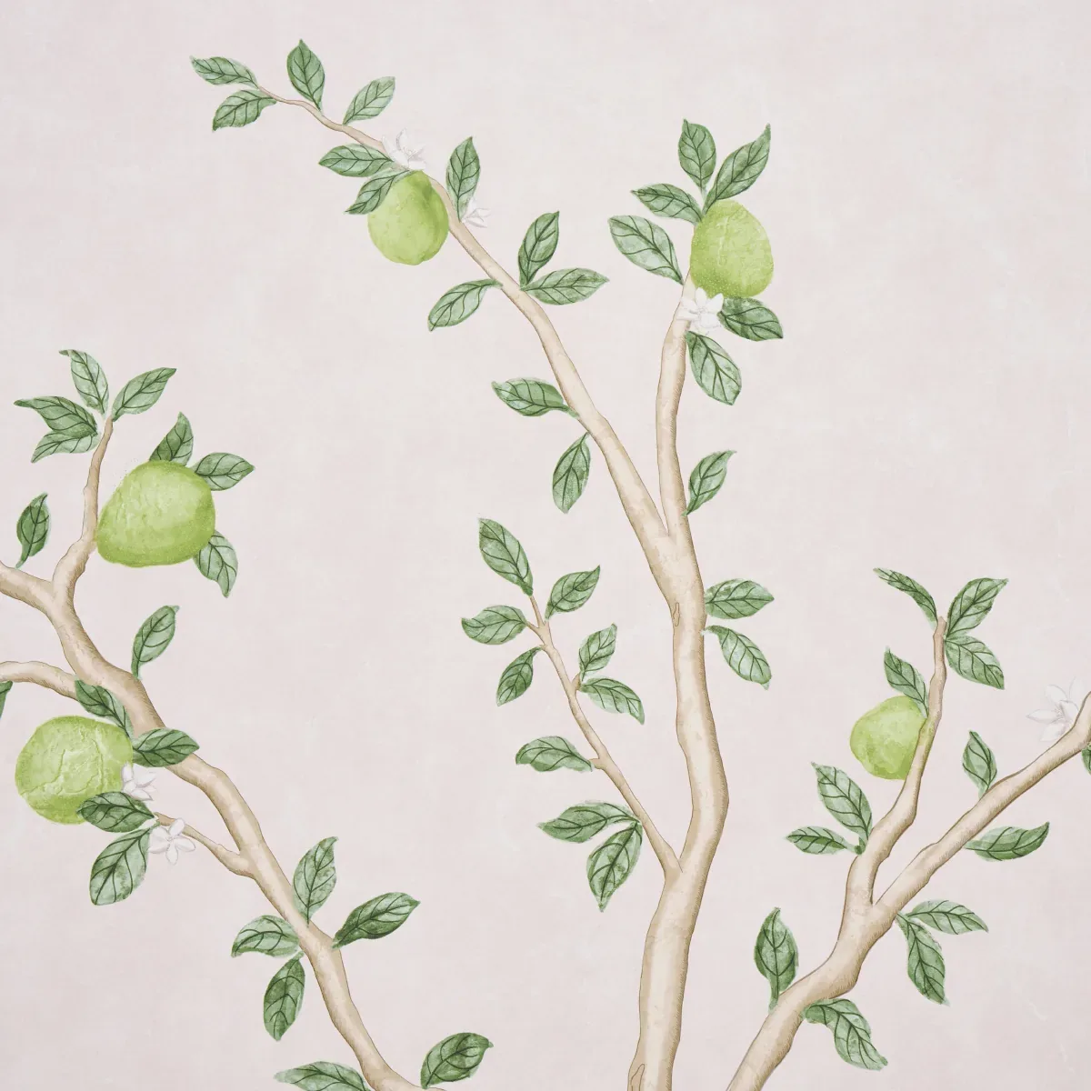 CITRUS BLOSSOM 2 PANEL SET BLUSH Schumacher Wallpaper wallpaper - SKU 5017161
