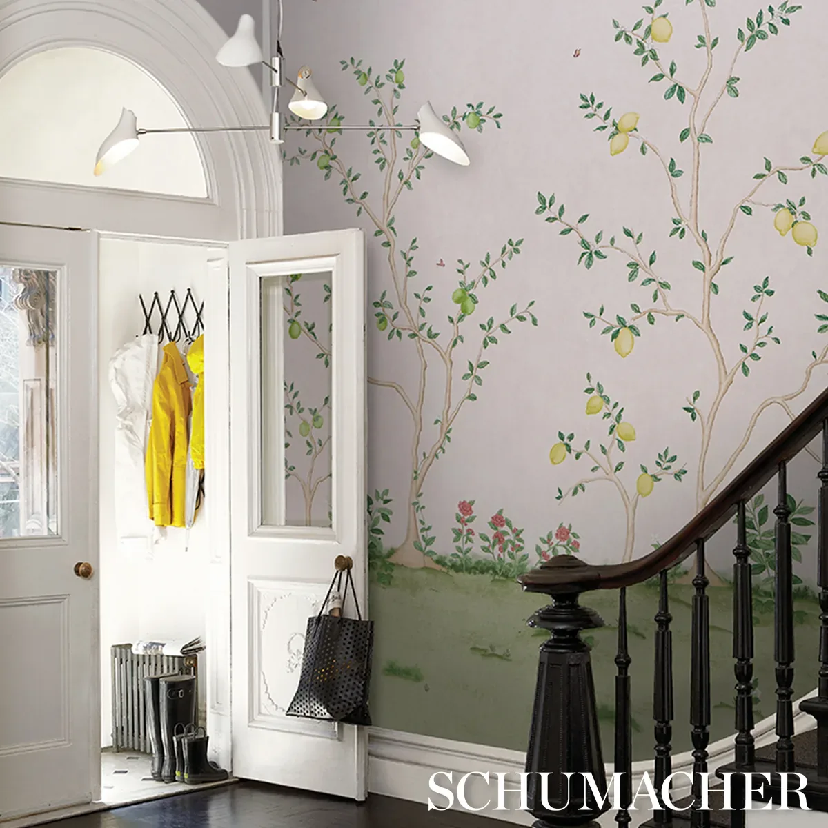 CITRUS BLOSSOM 2 PANEL SET BLUSH Schumacher Wallpaper wallpaper - SKU 5017161