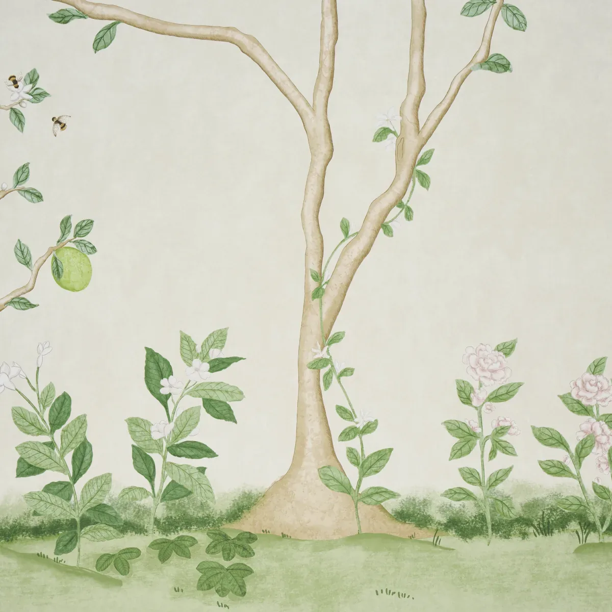 CITRUS BLOSSOM 2 PANEL SET CREAM Schumacher Wallpaper wallpaper - SKU 5017160