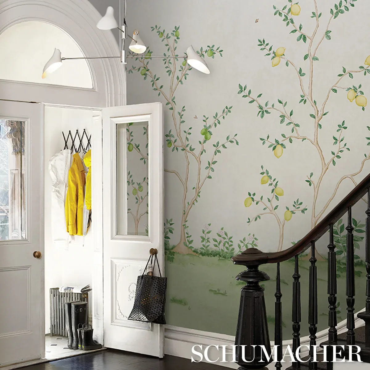 CITRUS BLOSSOM 2 PANEL SET CREAM Schumacher Wallpaper wallpaper - SKU 5017160