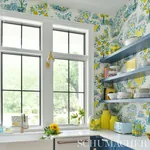 CITRUS GARDEN PANEL SET POOL Schumacher Wallpaper wallpaper - SKU 5008411