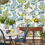 CITRUS GARDEN PANEL SET POOL Schumacher Wallpaper wallpaper - SKU 5008411