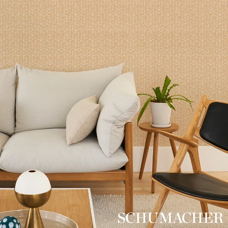 COLERIDGE - WHEAT Schumacher Wallpaper | Wallpaper Twins COLERIDGE WHEAT Schumacher Wallpaper wallpaper - SKU 5012251