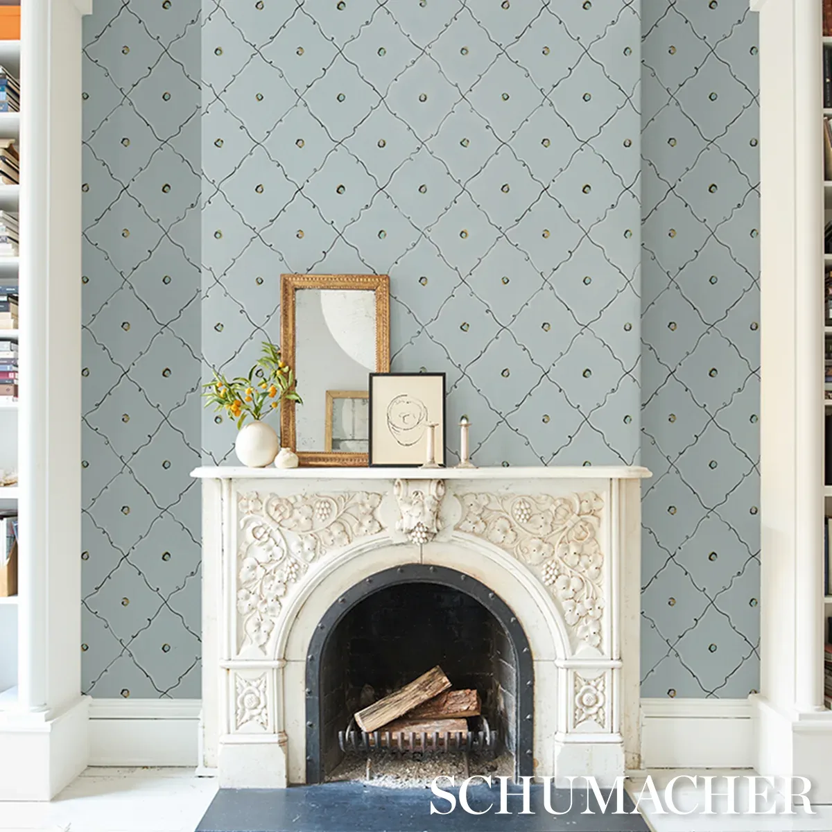 COLETTE AIR Schumacher Wallpaper wallpaper - SKU 5017372