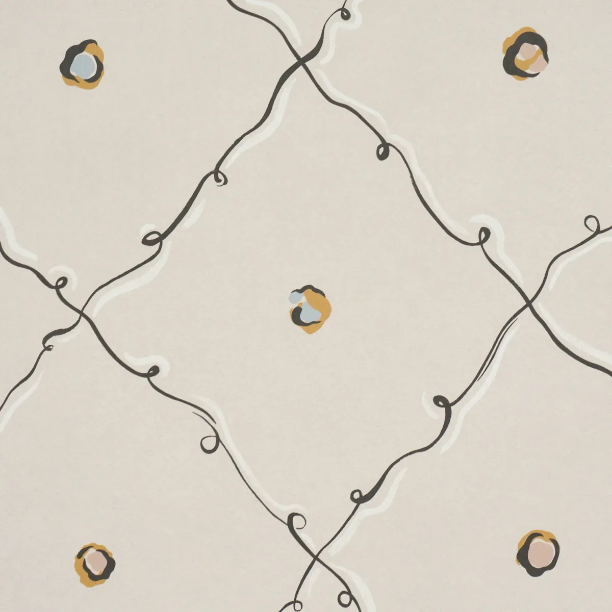 COLETTE LIGHT BEIGE Schumacher Wallpaper wallpaper - SKU 5017371