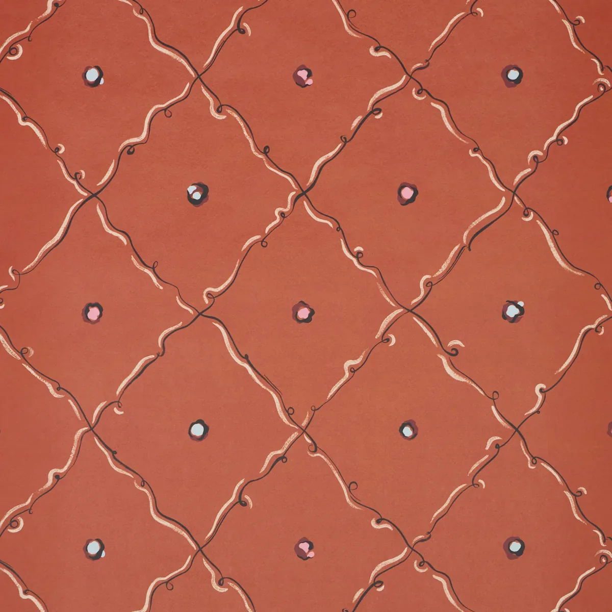 COLETTE RED Schumacher Wallpaper wallpaper - SKU 5017370