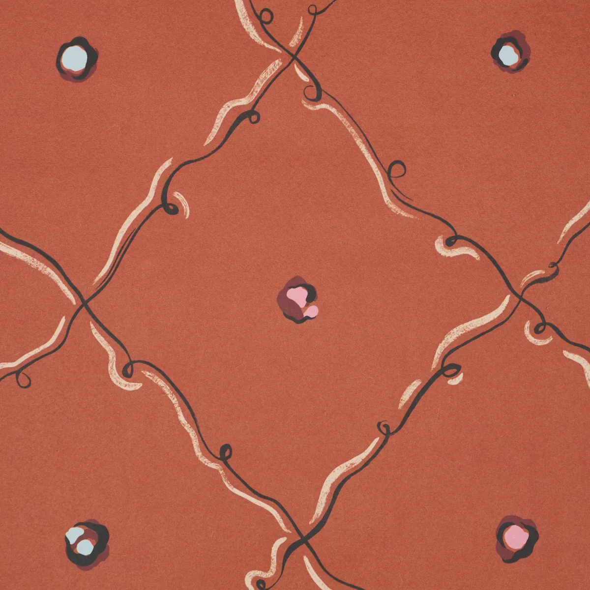 COLETTE RED Schumacher Wallpaper wallpaper - SKU 5017370