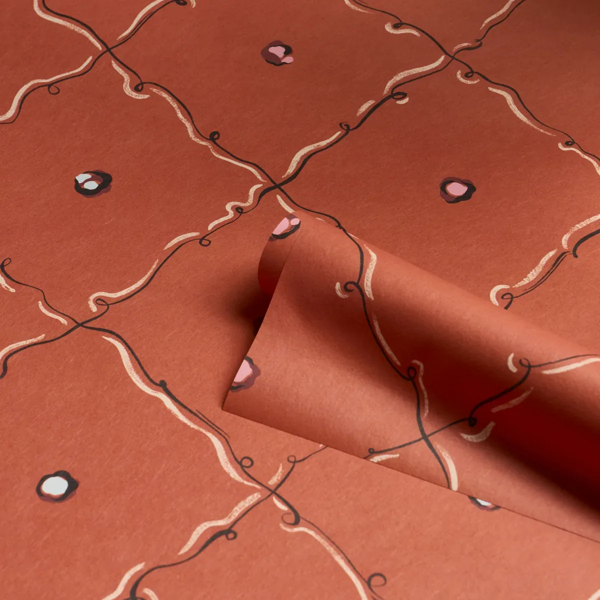 COLETTE RED Schumacher Wallpaper wallpaper - SKU 5017370
