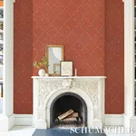 COLETTE RED Schumacher Wallpaper wallpaper - SKU 5017370