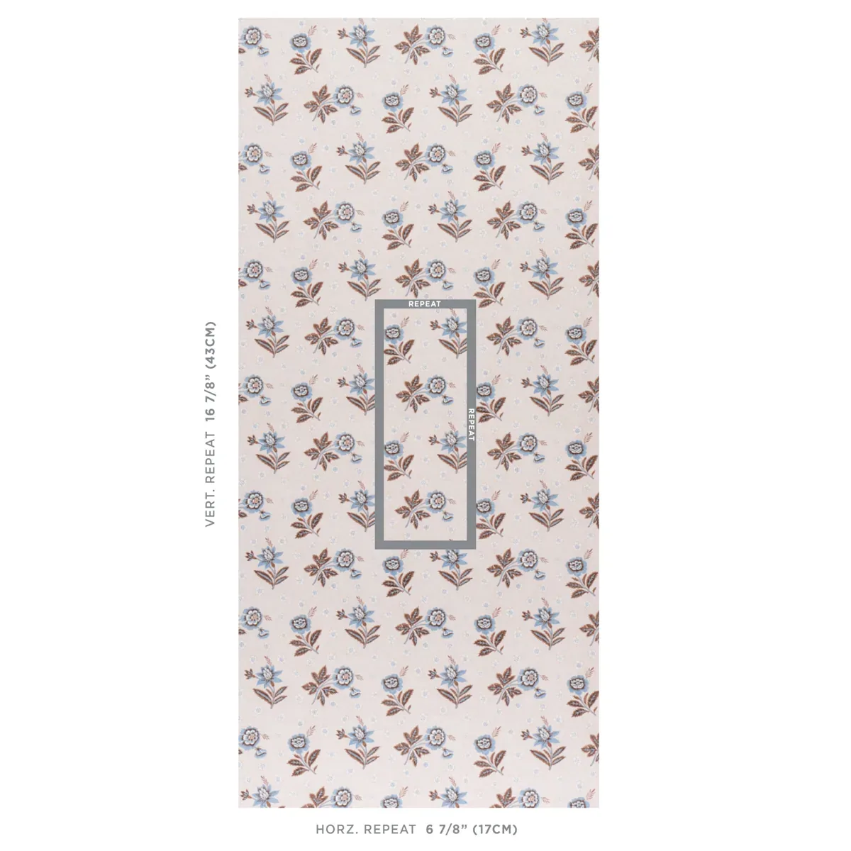 COLLINE DELFT & SEPIA Schumacher Wallpaper wallpaper - SKU 5014222