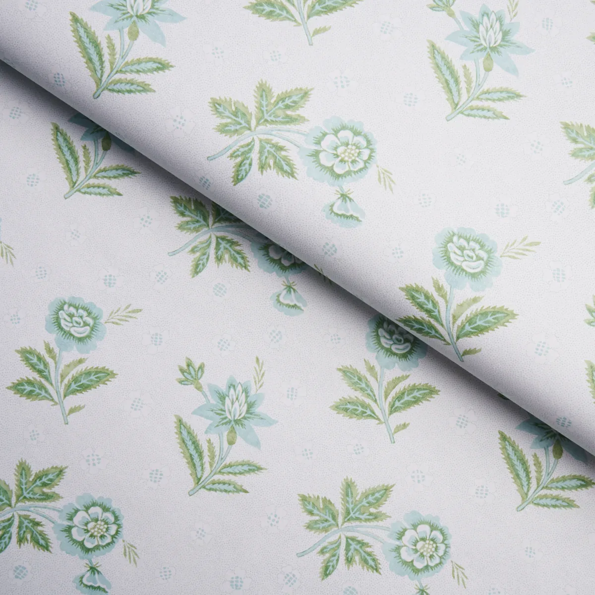 COLLINE LEAF & AQUA Schumacher Wallpaper wallpaper - SKU 5014221