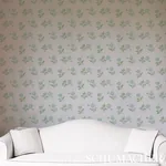 COLLINE LEAF & AQUA Schumacher Wallpaper wallpaper - SKU 5014221
