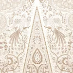 COLMERY PAISLEY PANEL SET PARCHMENT Schumacher Wallpaper wallpaper - SKU 5015511