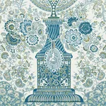 COLMERY PAISLEY PANEL SET PEACOCK Schumacher Wallpaper wallpaper - SKU 5015510