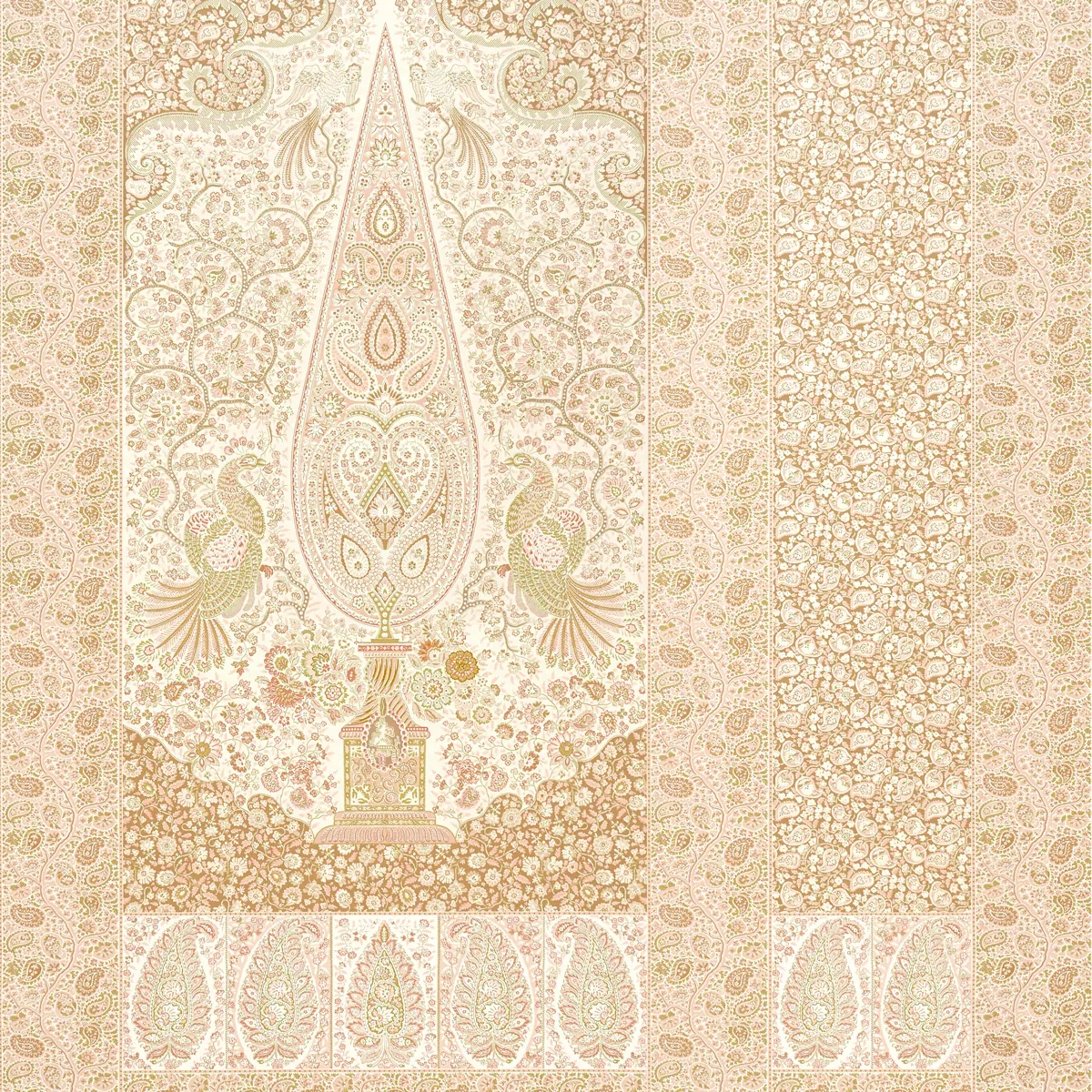 Schumacher COLMERY PAISLEY PANEL SET - PÉTALE Wallpaper | Buy Online Schumacher COLMERY PAISLEY PANEL SET wallpaper, color PÉTALE, SKU 5015512