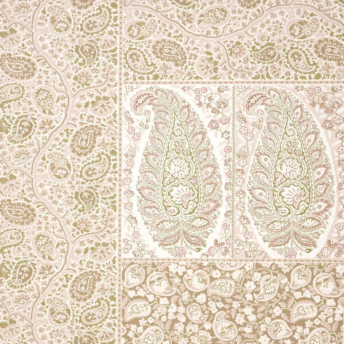Schumacher COLMERY PAISLEY PANEL SET - PÉTALE Wallpaper | Buy Online Schumacher COLMERY PAISLEY PANEL SET wallpaper, color PÉTALE, SKU 5015512