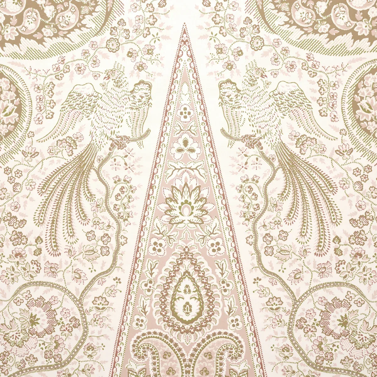 Schumacher COLMERY PAISLEY PANEL SET - PÉTALE Wallpaper | Buy Online Schumacher COLMERY PAISLEY PANEL SET wallpaper, color PÉTALE, SKU 5015512