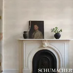 COMBED CHEVRON - IVORY Schumacher Wallpaper | Wallpaper Twin COMBED CHEVRON IVORY Schumacher Wallpaper wallpaper - SKU 5007424