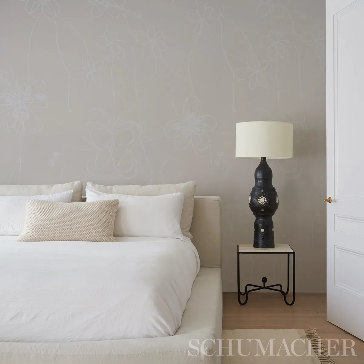 COME BACK AS A FLOWER - LIGHT NEUTRAL Schumacher Wallpaper | COME BACK AS A FLOWER LIGHT NEUTRAL Schumacher Wallpaper wallpaper - SKU 5014092