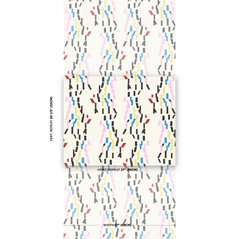 Schumacher CONFETTI wallpaper, color MULTI, SKU 5015870