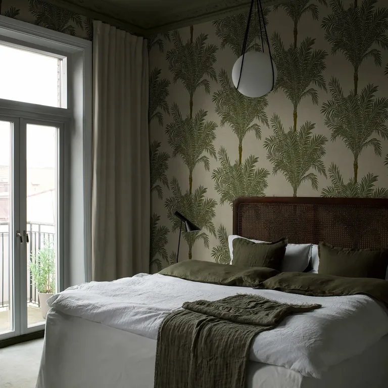 Schumacher COPACABANA wallpaper, color PALM, SKU 3060