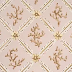CORAIL LEAF TRELLIS - BLUSH Schumacher Wallpaper | Wallpaper CORAIL LEAF TRELLIS BLUSH Schumacher Wallpaper wallpaper - SKU 5016642
