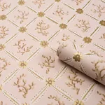 CORAIL LEAF TRELLIS - BLUSH Schumacher Wallpaper | Wallpaper CORAIL LEAF TRELLIS BLUSH Schumacher Wallpaper wallpaper - SKU 5016642