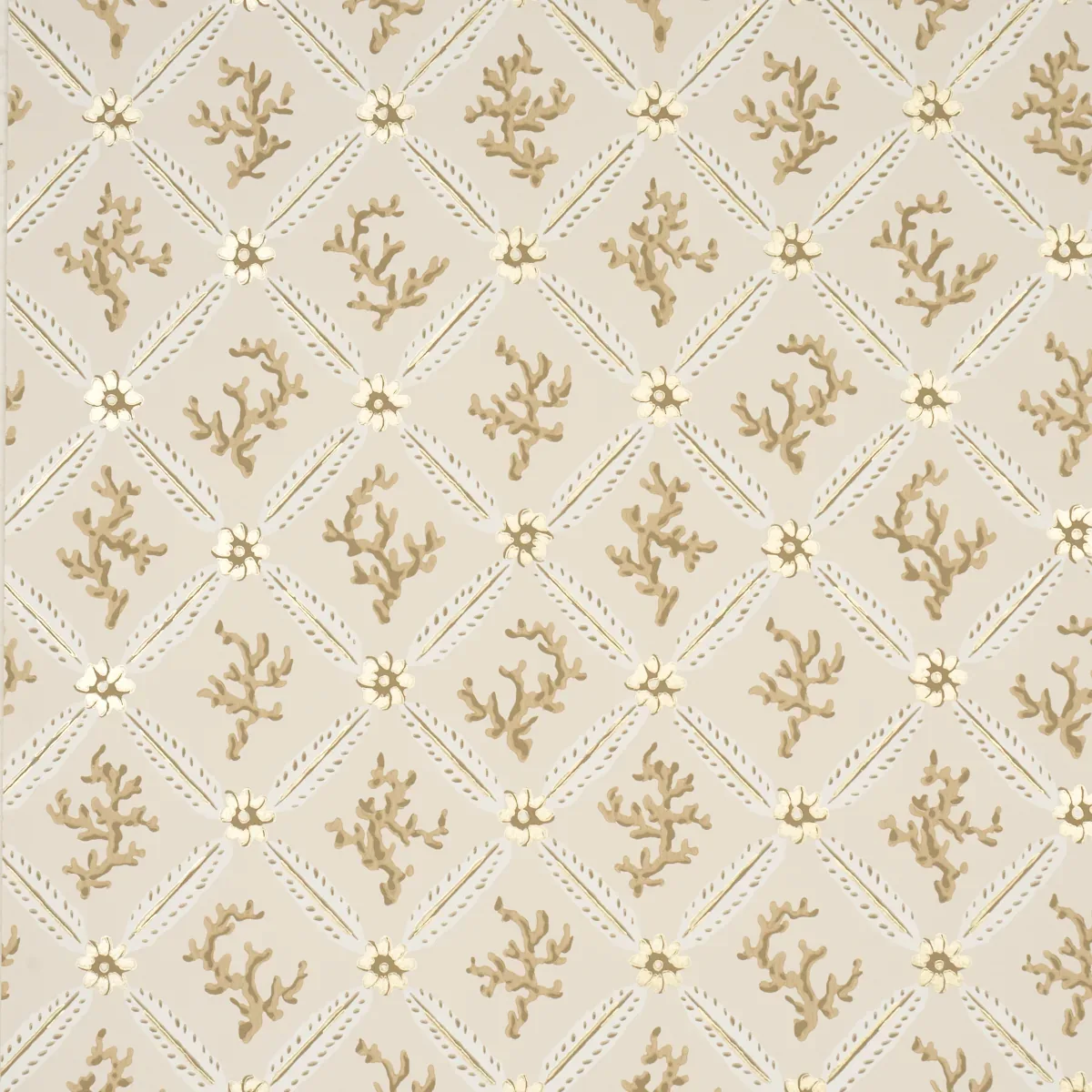 5016640 | CORAIL LEAF TRELLIS – CHAMPAGNE
