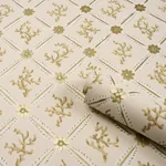 CORAIL LEAF TRELLIS CHAMPAGNE Schumacher Wallpaper wallpaper - SKU 5016640
