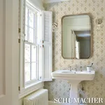 CORAIL LEAF TRELLIS CHAMPAGNE Schumacher Wallpaper wallpaper - SKU 5016640