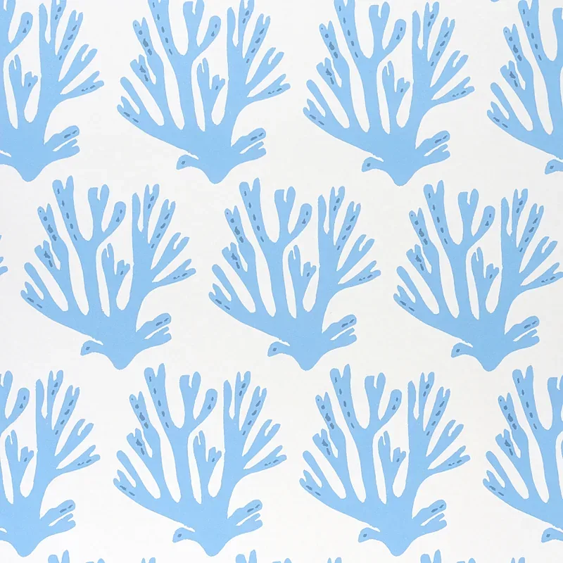 Coral BLUE Schumacher Wallpaper wallpaper - SKU 5011201