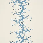 CORAL STRIPE BLUE Schumacher Wallpaper wallpaper - SKU 5016451