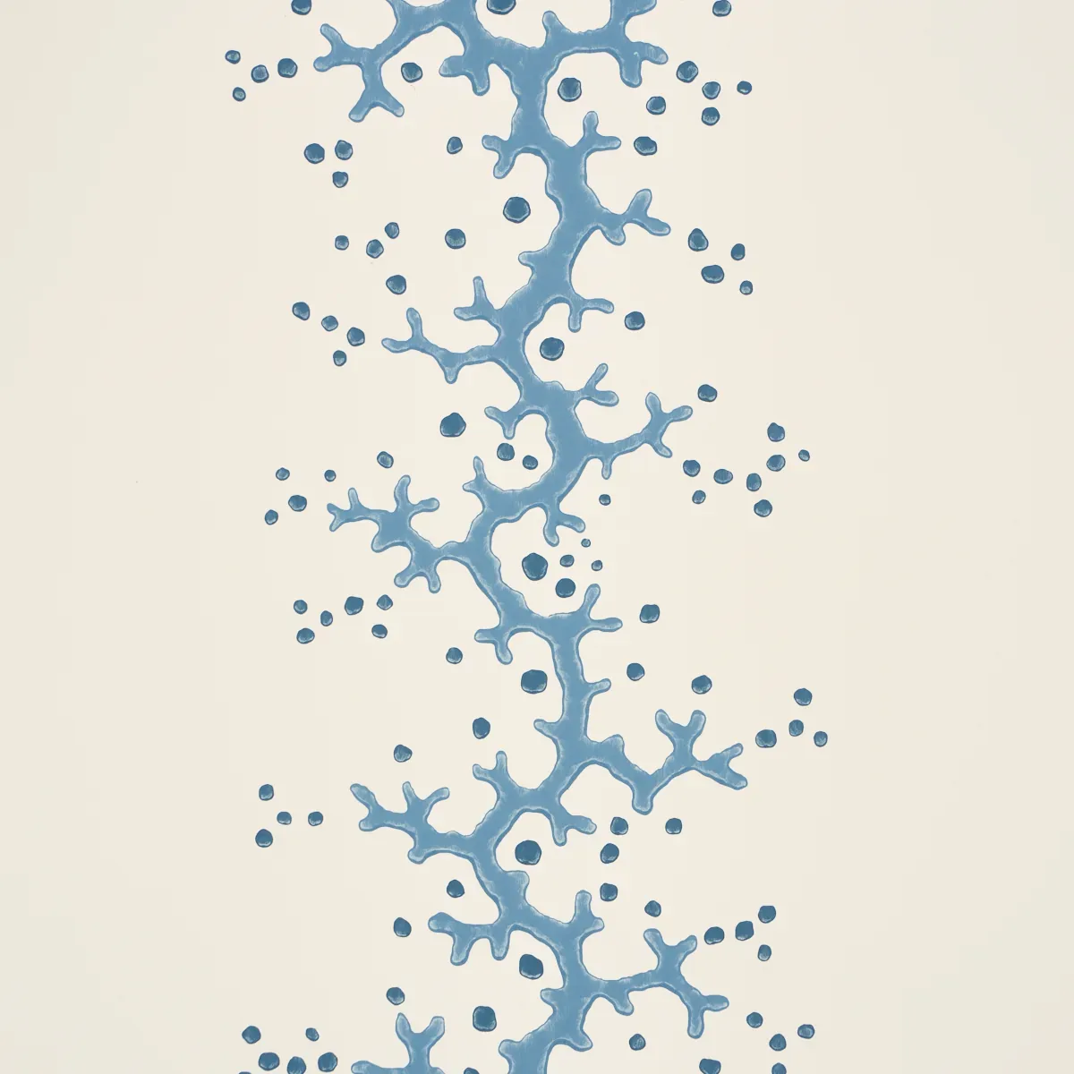 CORAL STRIPE BLUE Schumacher Wallpaper wallpaper - SKU 5016451
