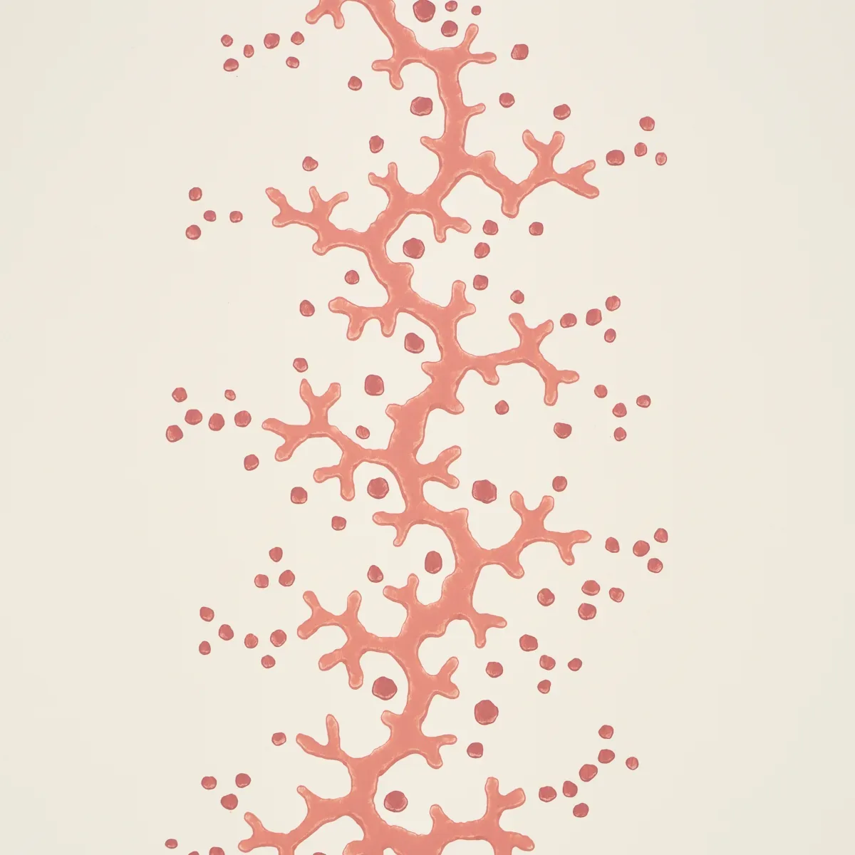 CORAL STRIPE CORAL Schumacher Wallpaper wallpaper - SKU 5016450