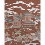 COROMANDEL PANEL SET - CINNABAR Schumacher Wallpaper | Wallp COROMANDEL PANEL SET CINNABAR Schumacher Wallpaper wallpaper - SKU 5014161