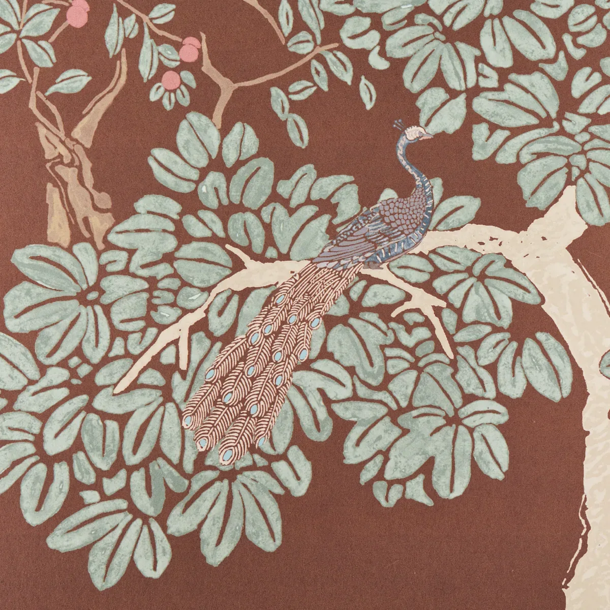 COROMANDEL PANEL SET - CINNABAR Schumacher Wallpaper | Wallp COROMANDEL PANEL SET CINNABAR Schumacher Wallpaper wallpaper - SKU 5014161