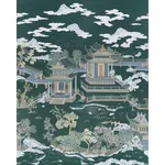 COROMANDEL PANEL SET - MIDNIGHT GREEN Schumacher Wallpaper | COROMANDEL PANEL SET MIDNIGHT GREEN Schumacher Wallpaper wallpaper - SKU 5014162