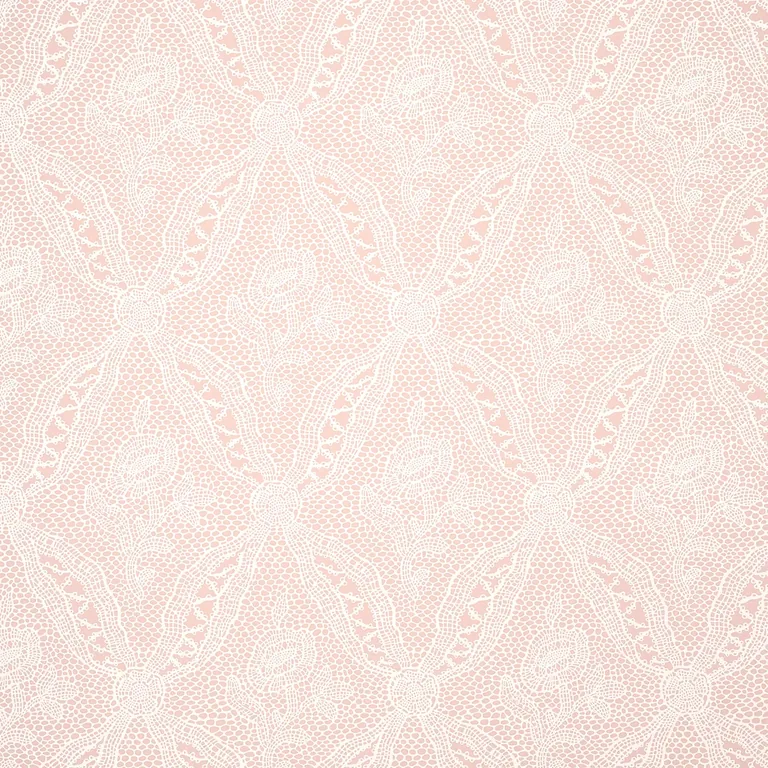 Schumacher COSETTE LACE wallpaper, color BLUSH, SKU 5014720