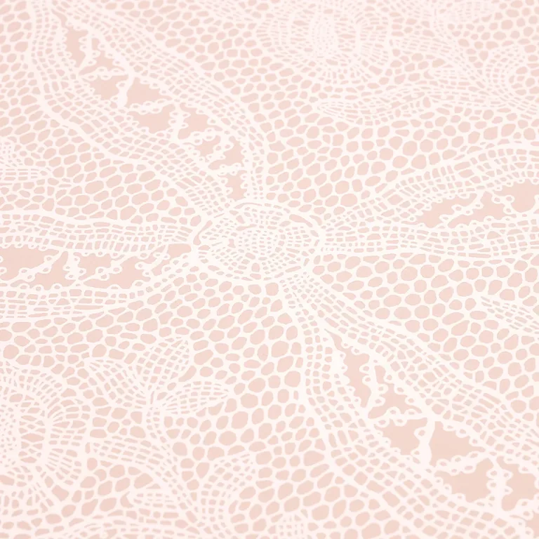 Schumacher COSETTE LACE wallpaper, color BLUSH, SKU 5014720