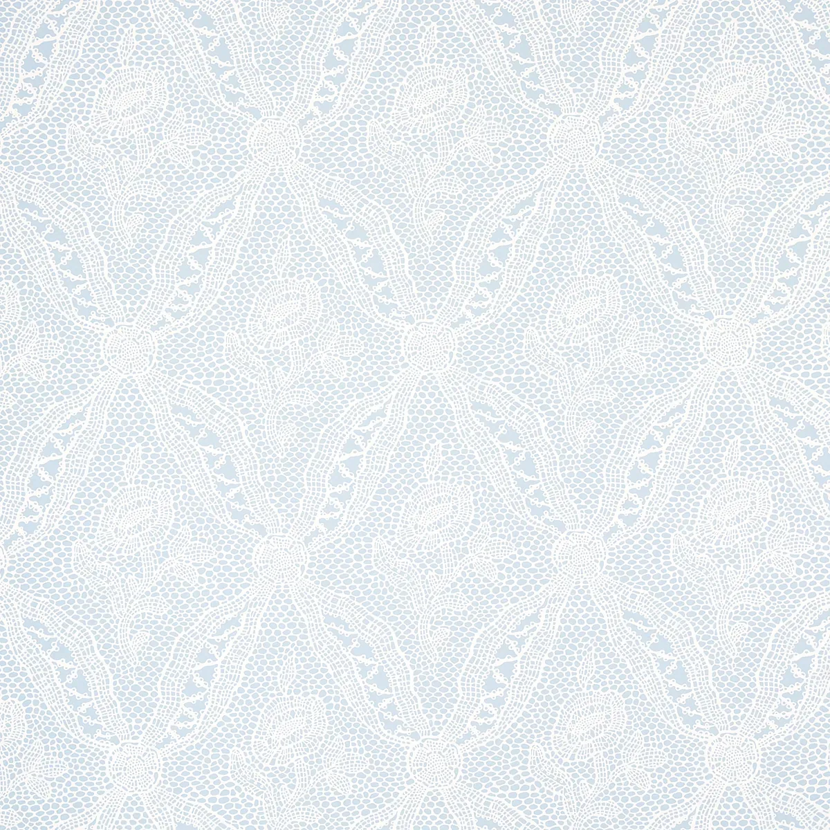 COSETTE LACE CORNFLOWER Schumacher Wallpaper wallpaper - SKU 5014722