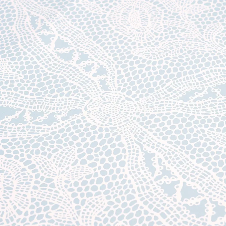 Schumacher COSETTE LACE wallpaper, color CORNFLOWER, SKU 5014722