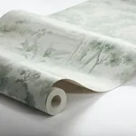 COUNTRYSIDE MORNING GREEN Schumacher Wallpaper wallpaper - SKU 7678